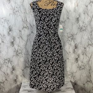 Nine West Black Geometric Dress